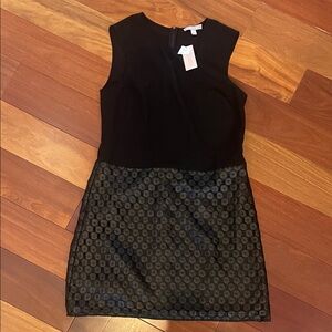 Banana Republic Black and Gold Mini Dress